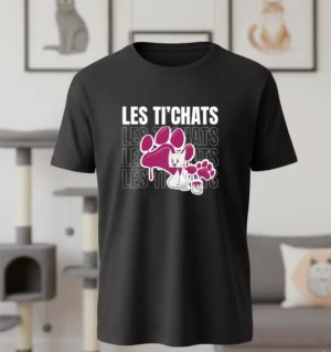 Tshirt homme_PawSquad_lestichats Paw Squad