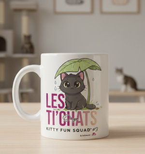mug_blanc-_Kittyfunsquad#3_Les-TiChats_ Kitty fun squad #3