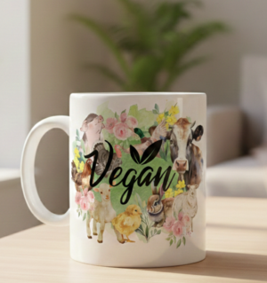 Vegan kindness logo noir